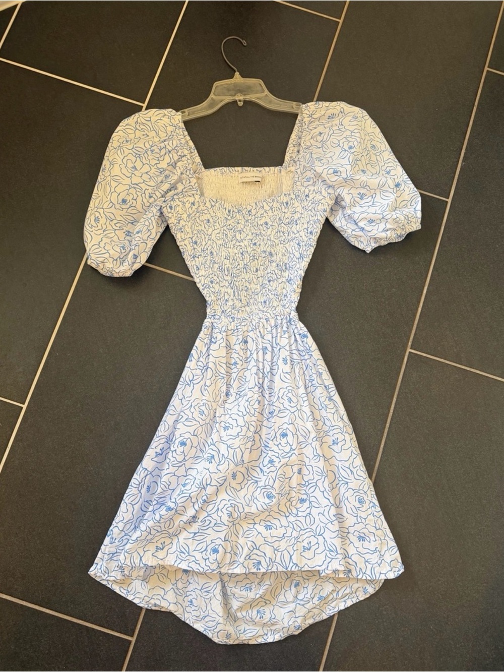 Faithfull the Brand Vendita Blue Floral Mini Dress S Fits XS
